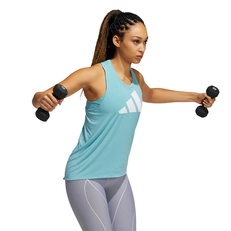 Adidas Womens 3-Stripes Logo Tank Top