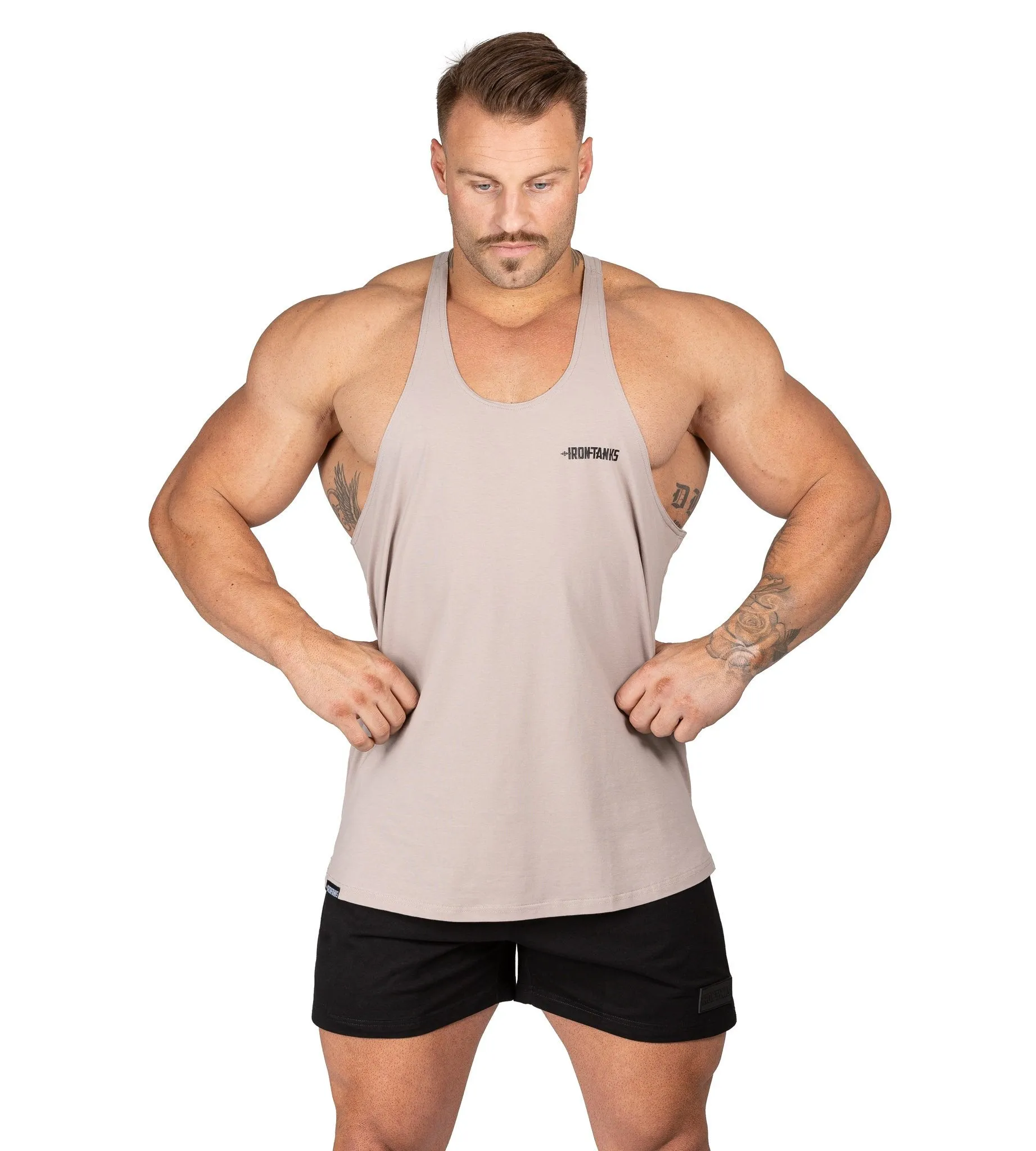 Alpha T-Back Singlet II - Bone