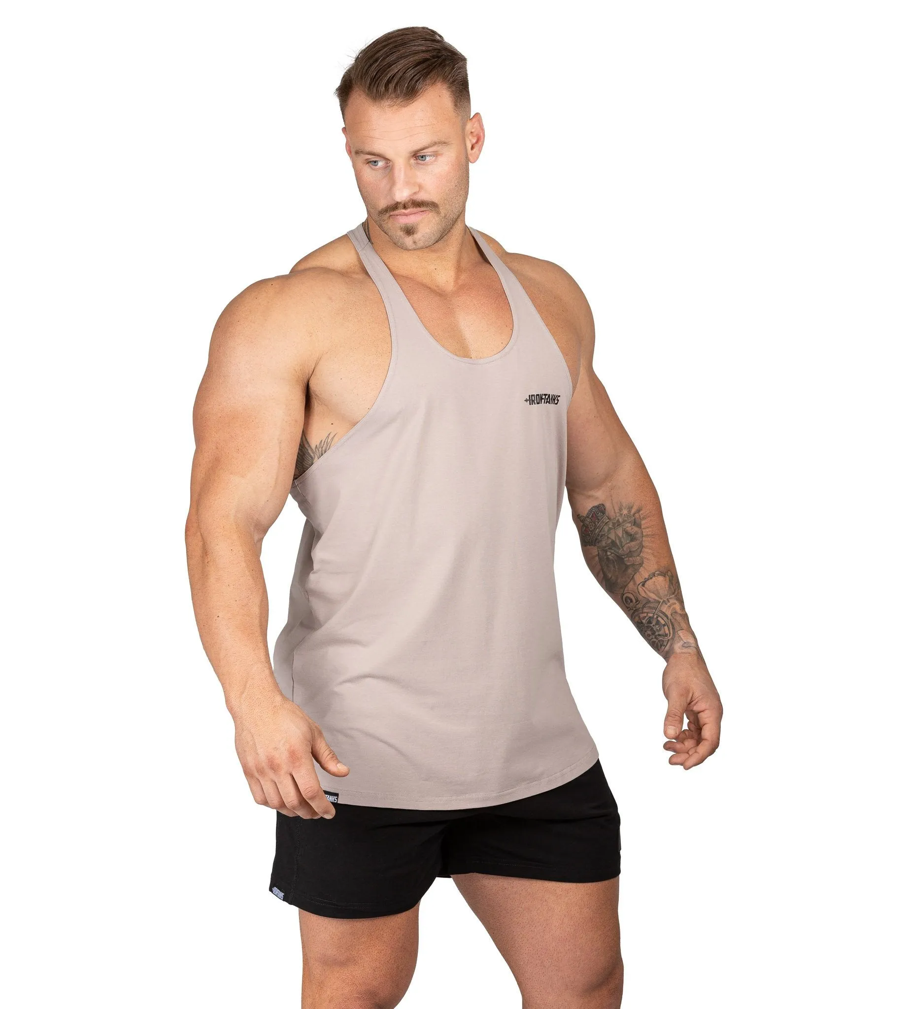 Alpha T-Back Singlet II - Bone