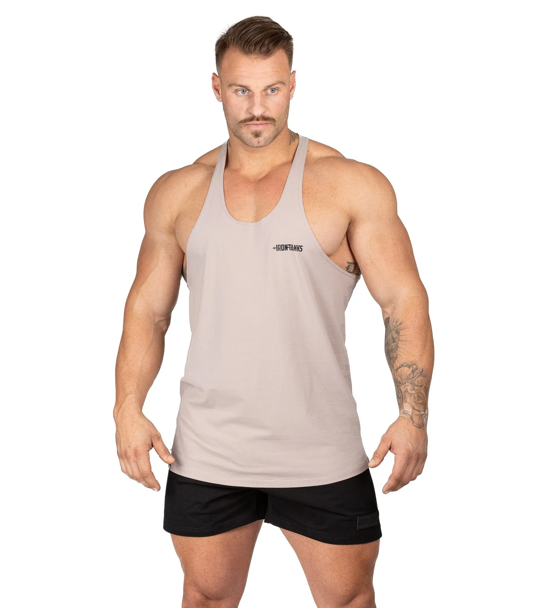 Alpha T-Back Singlet II - Bone
