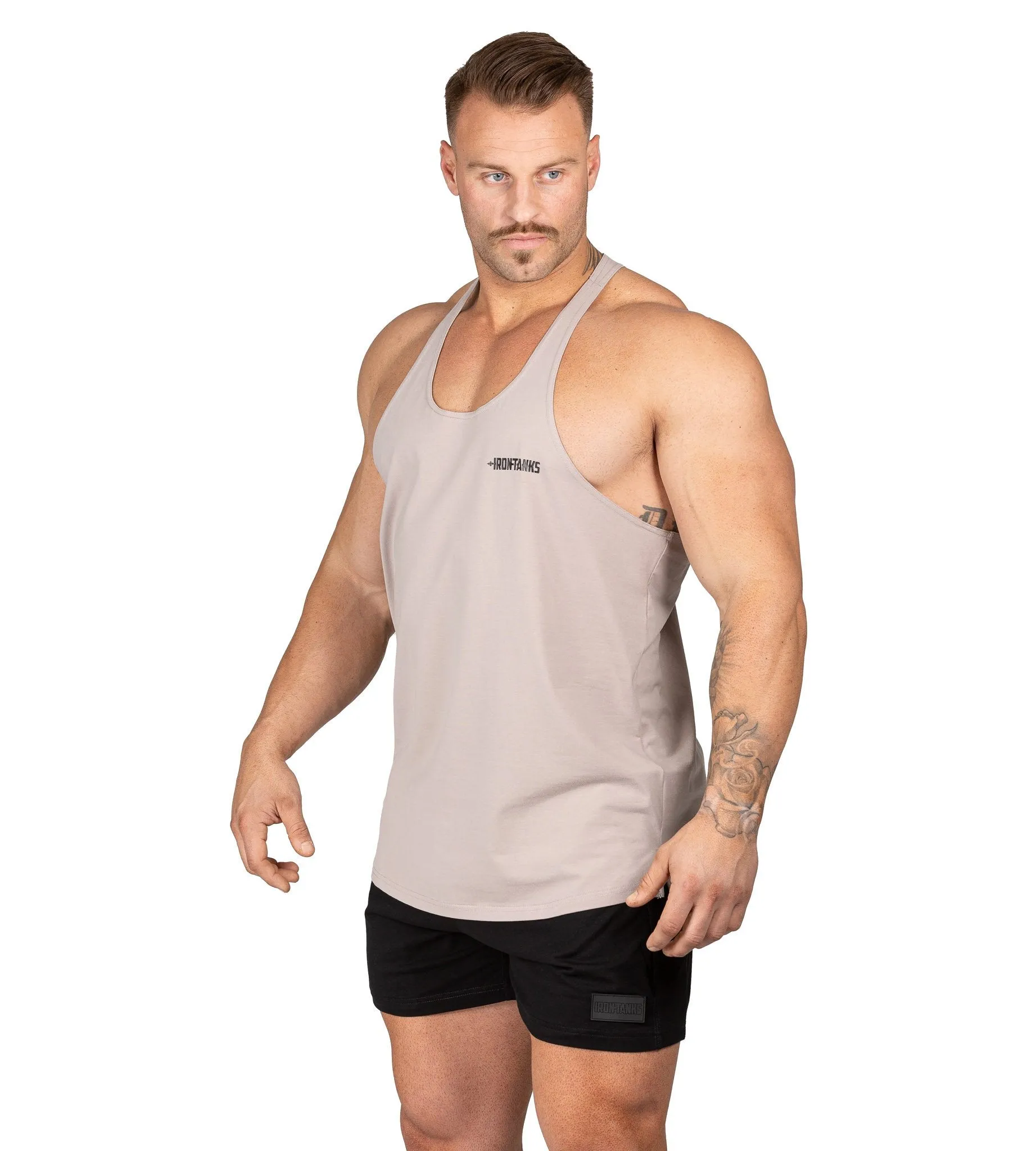 Alpha T-Back Singlet II - Bone