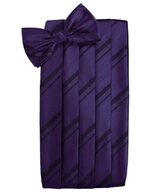 Amethyst Kids Striped Satin Cummerbund