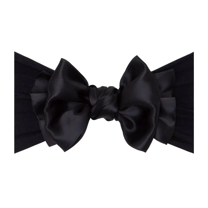 Baby Bling Satin FAB Headband - Black