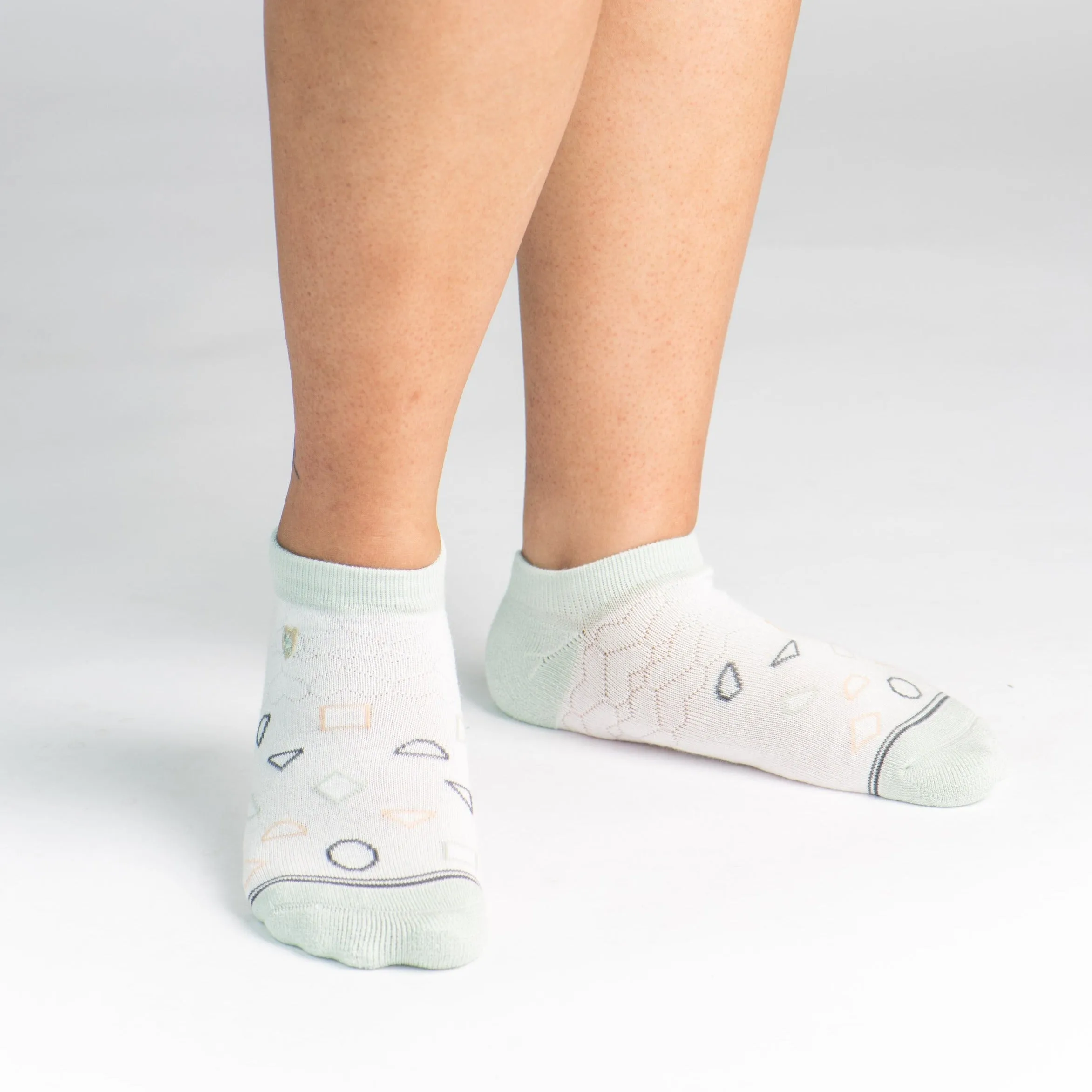 Bamboo Socks | Everyday Ankle | Splash Star White
