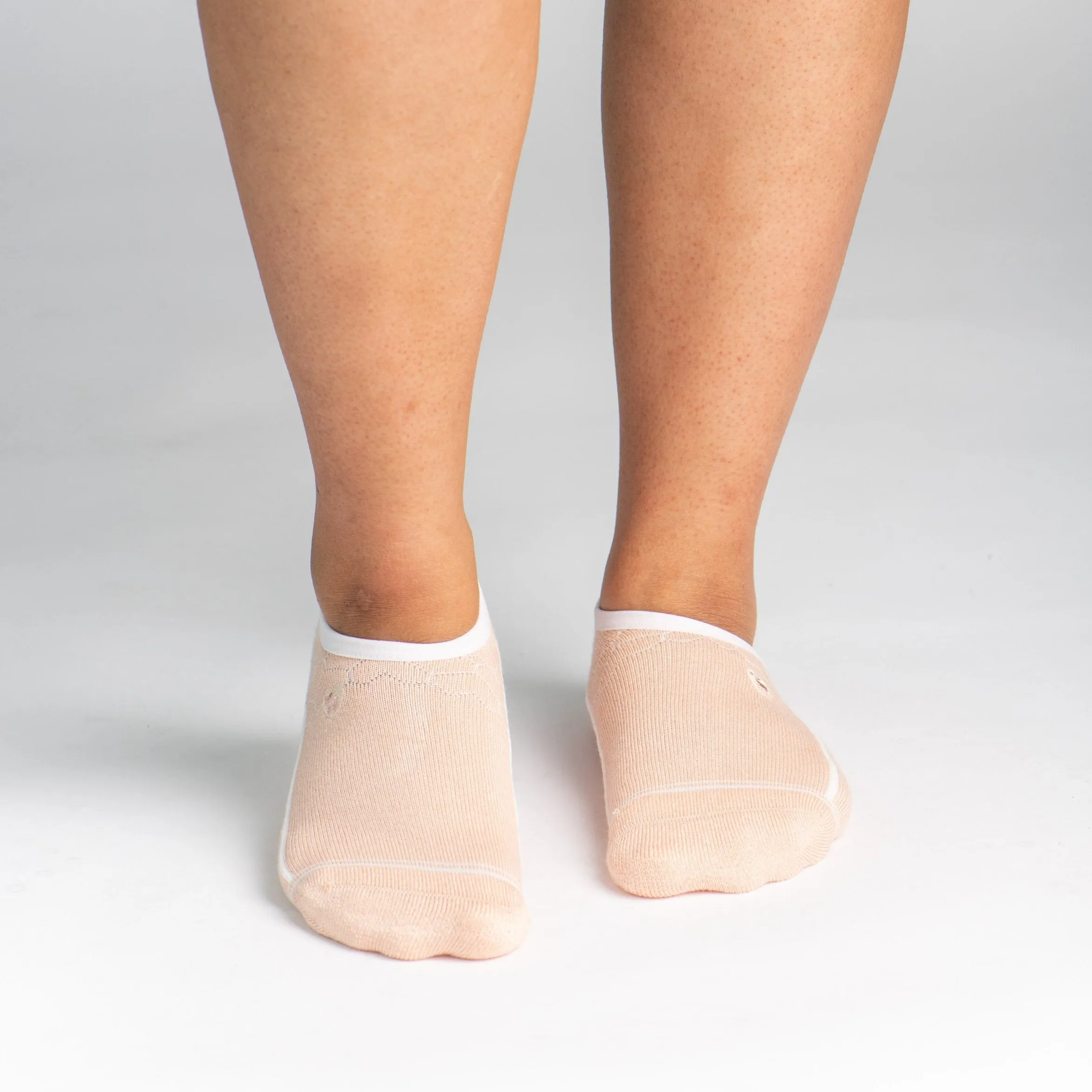 Bamboo Socks | No Fuss No-Show | Aurora Apricot