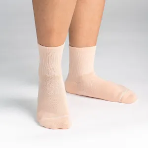 Bamboo Socks | Uptown Quarter Crew | Aurora Apricot