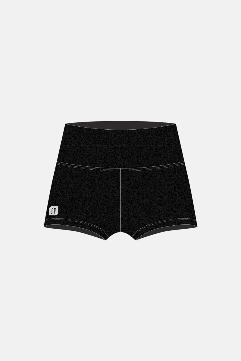 Black Mystique High Waisted Shorts