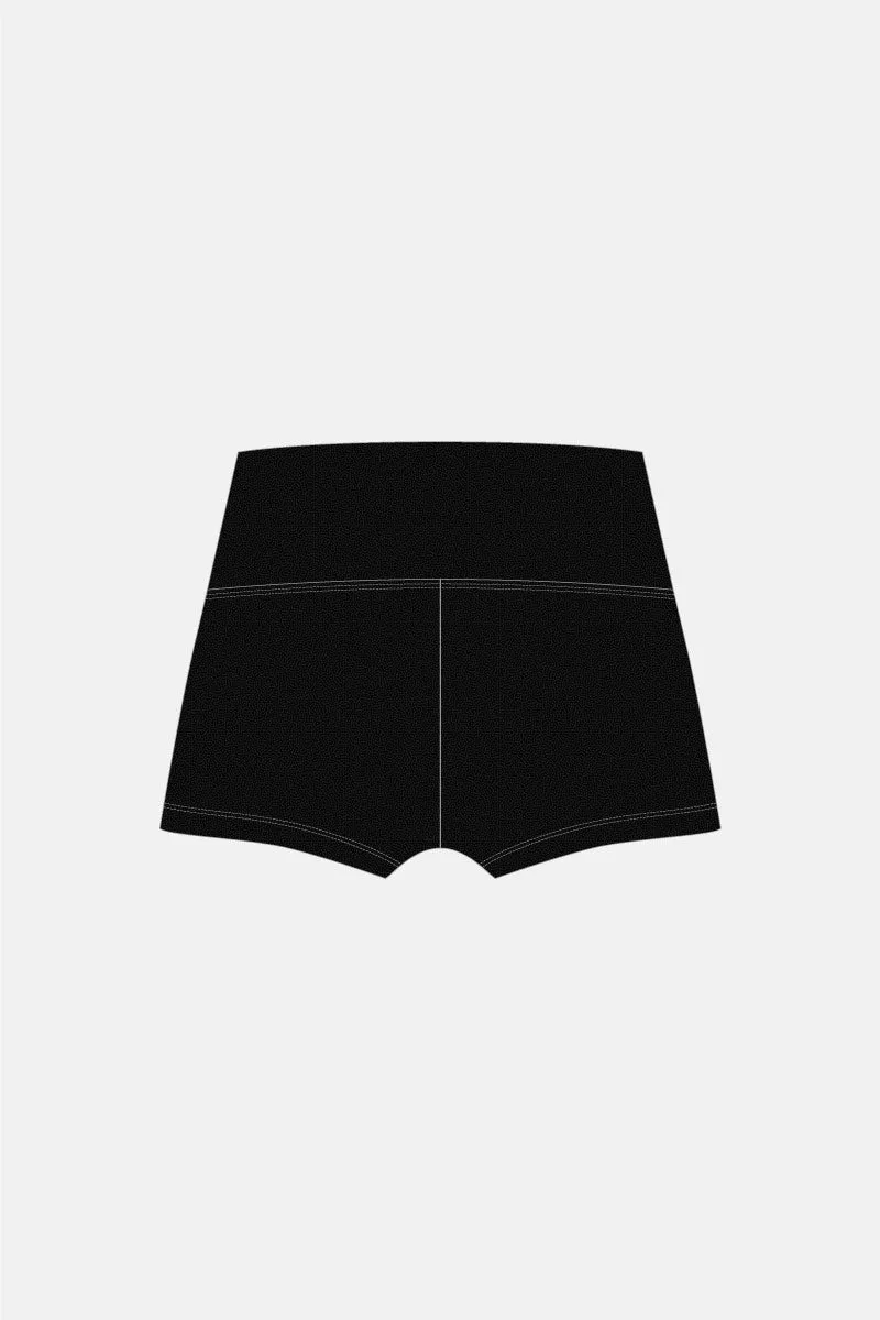 Black Mystique High Waisted Shorts