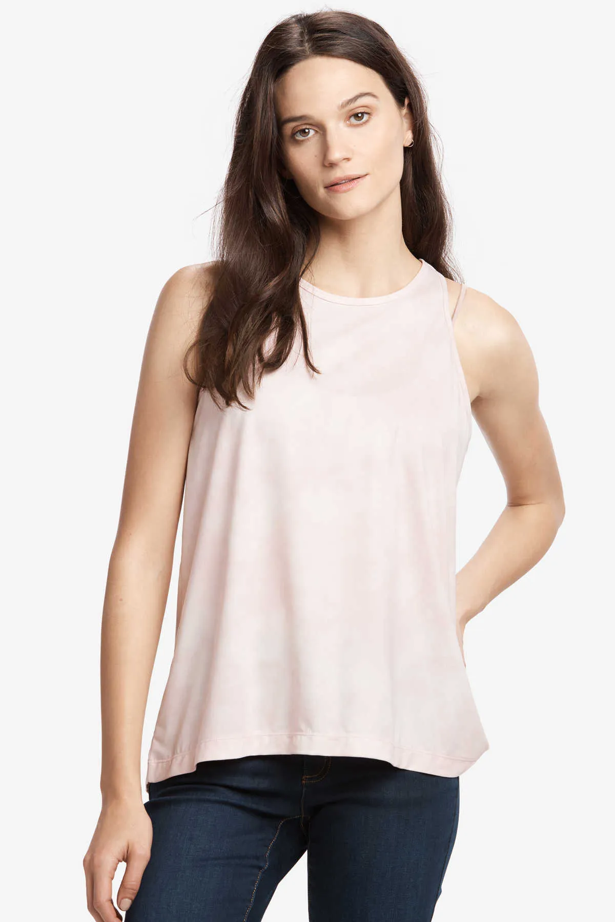 Brand new Women's Lole Maldives Tank with open back detail, eco fabric, Pale pink, Sz M! Retails $50 