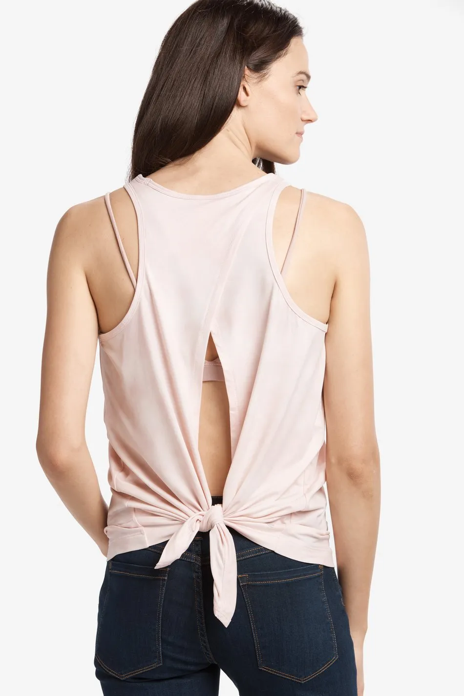 Brand new Women's Lole Maldives Tank with open back detail, eco fabric, Pale pink, Sz M! Retails $50 