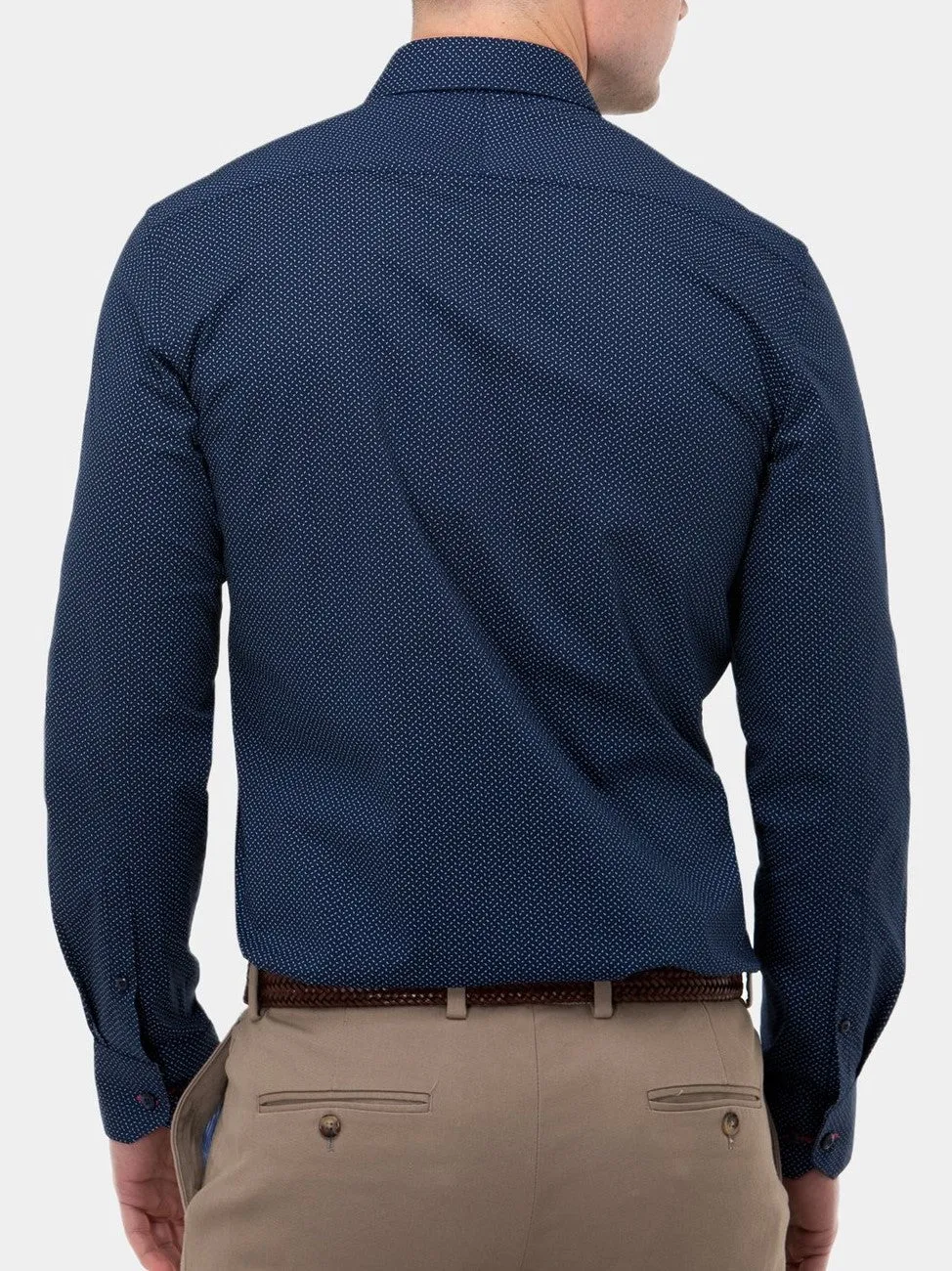 Brooksfield Stretch Print Shirt