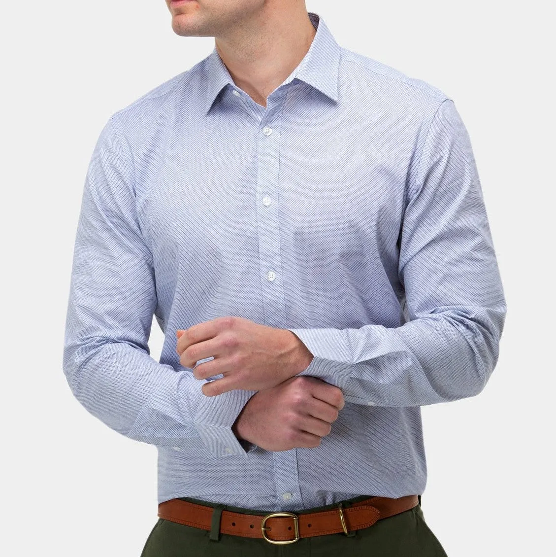 Brooksfield Stretch Print Shirt