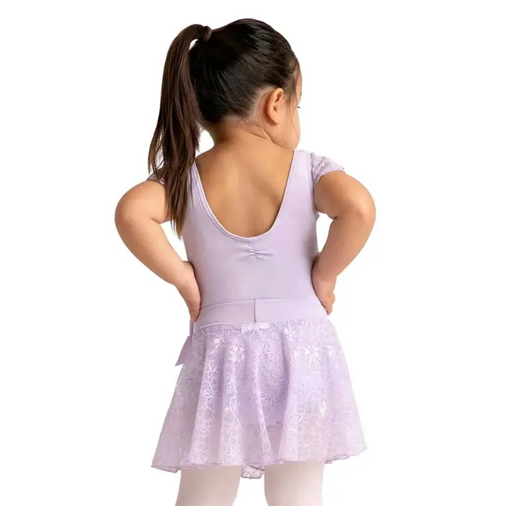 Capezio Pull-On Lace Skirt - Lavender - Girls