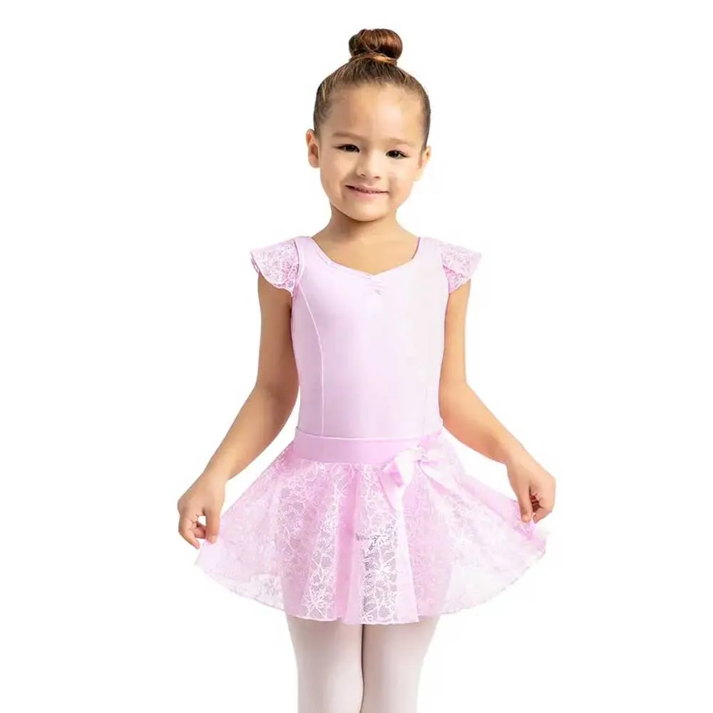 Capezio Pull-On Lace Skirt - Lavender - Girls
