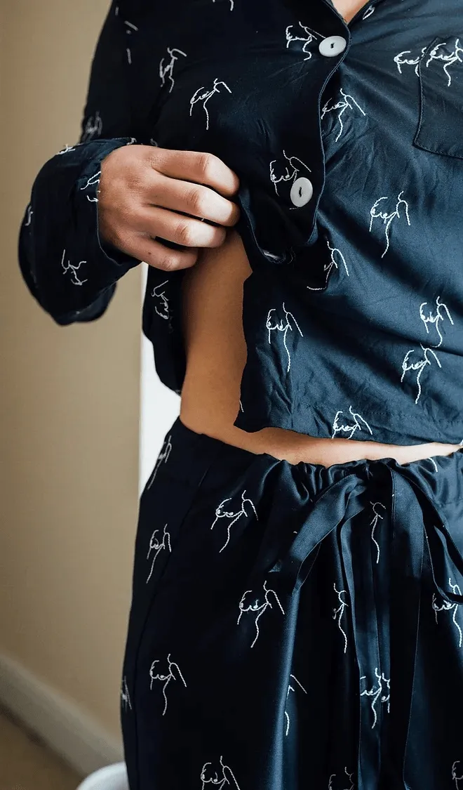 Character Edition Bamboo Vegan Silk Pyjama Set | Long