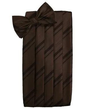 Chocolate Kids Striped Satin Cummerbund