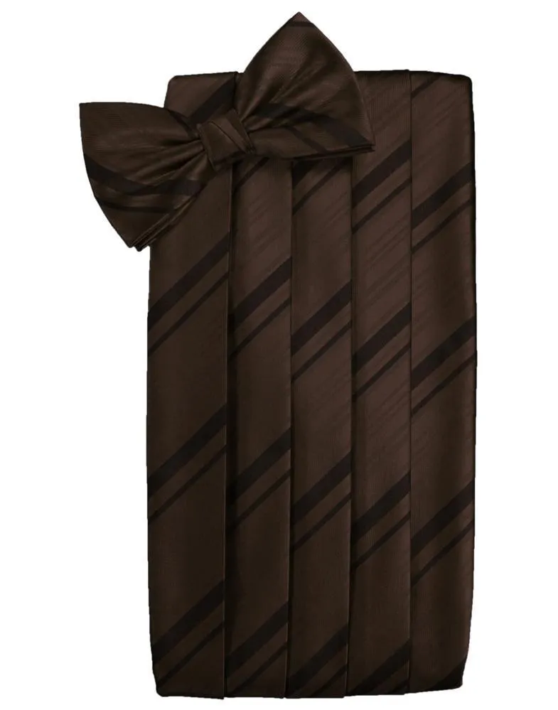Chocolate Kids Striped Satin Cummerbund