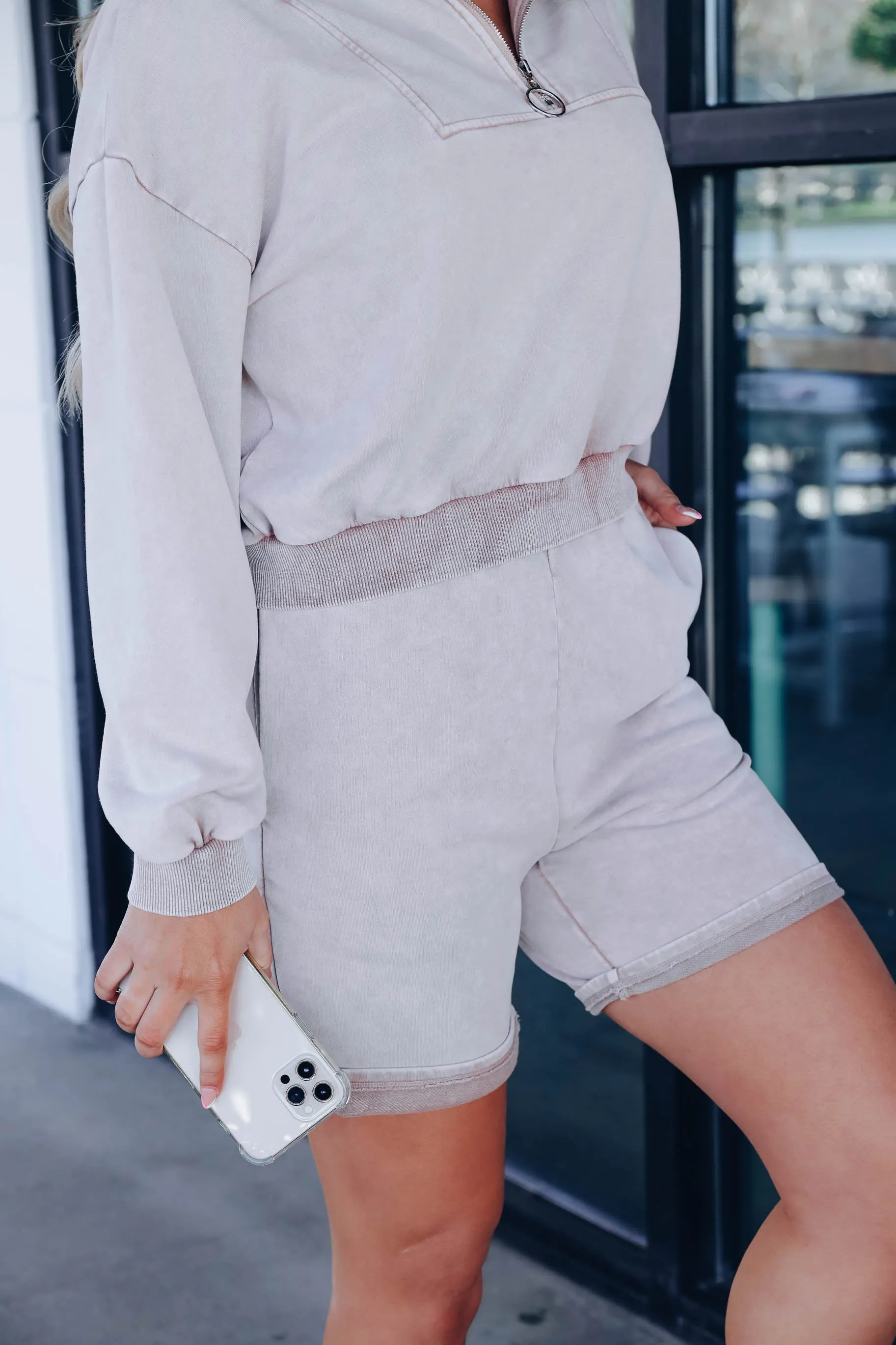 Everyday High Waisted Jogger Shorts
