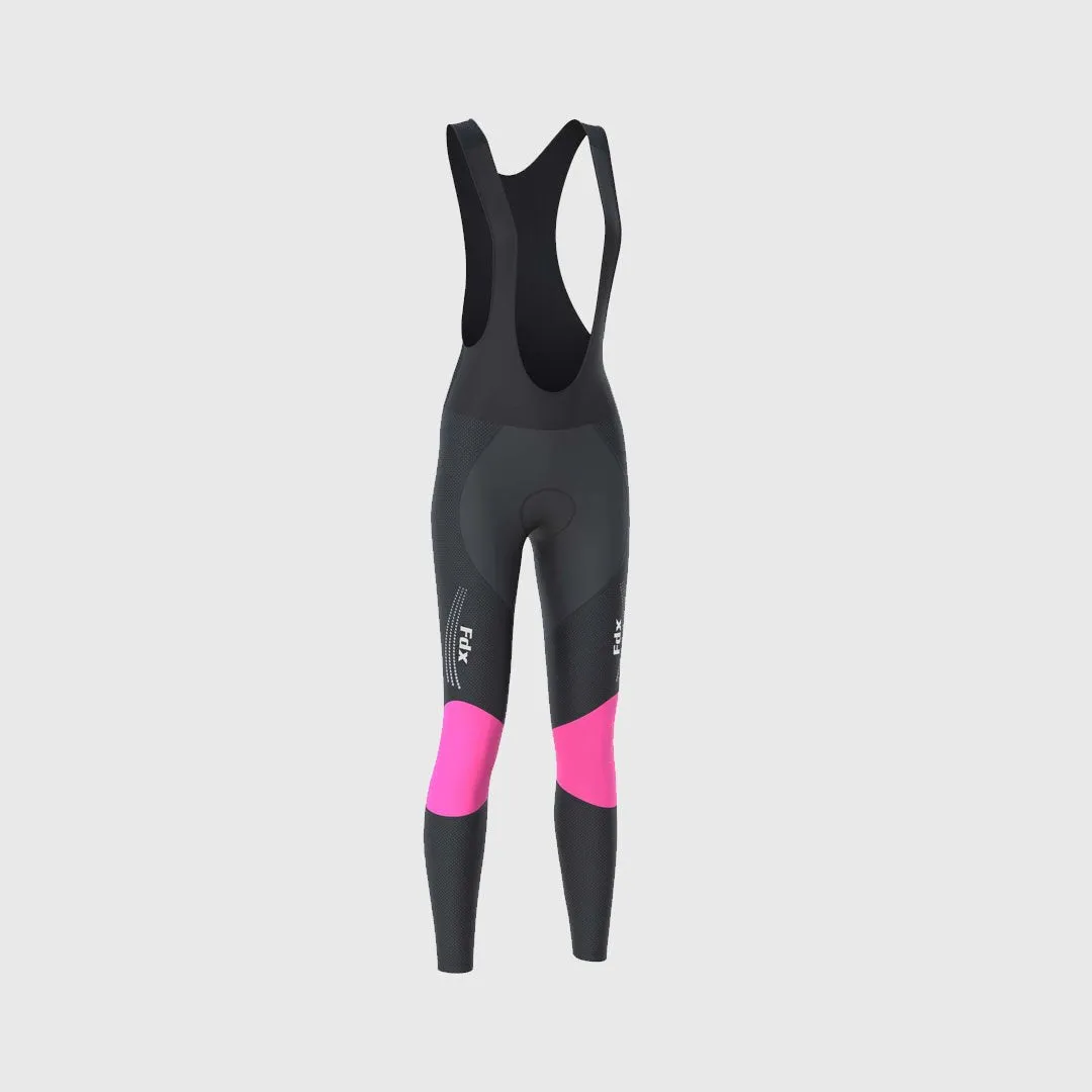 Fdx Thermodream Pink Women's & Girl's Winter Cycling Padded Bib Tights