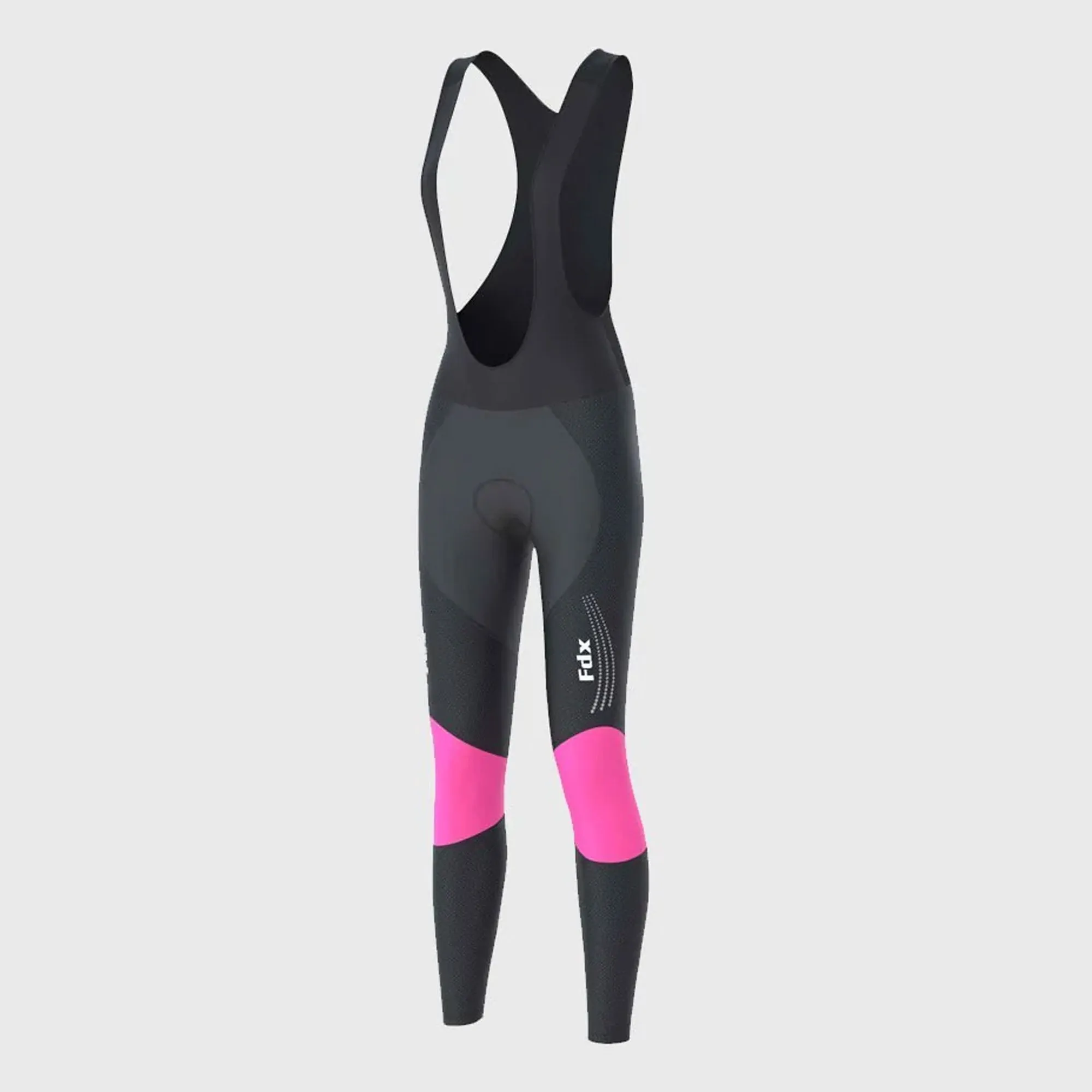 Fdx Thermodream Pink Women's & Girl's Winter Cycling Padded Bib Tights