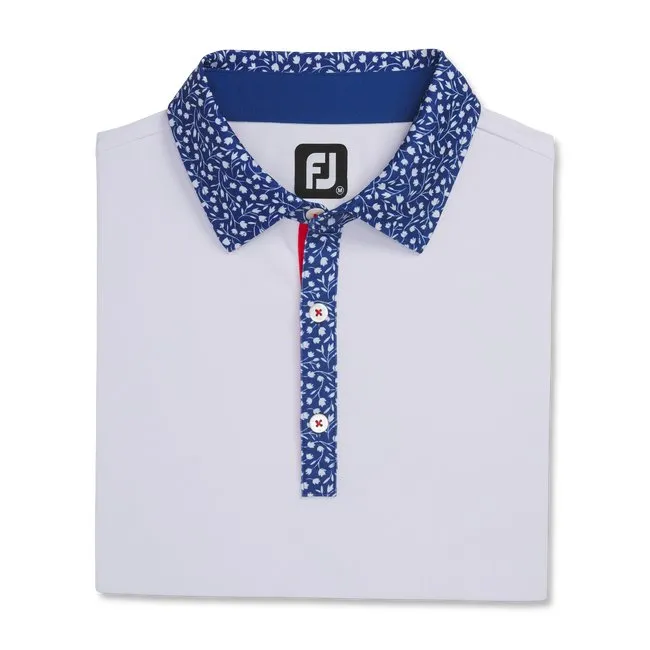 FootJoy Men's Pique Tulip Trim Stretch Lisle Collar