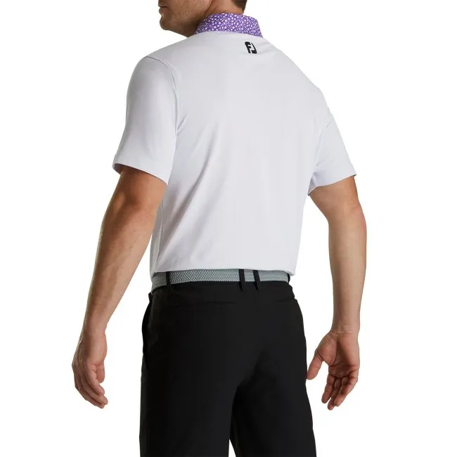 FootJoy Men's Pique Tulip Trim Stretch Lisle Collar