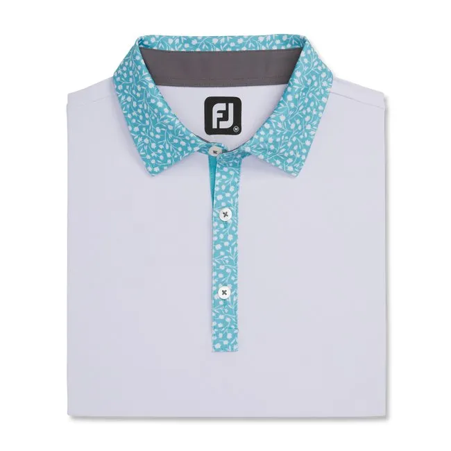 FootJoy Men's Pique Tulip Trim Stretch Lisle Collar