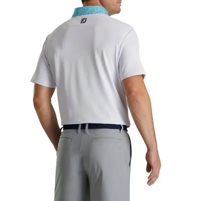 FootJoy Men's Pique Tulip Trim Stretch Lisle Collar
