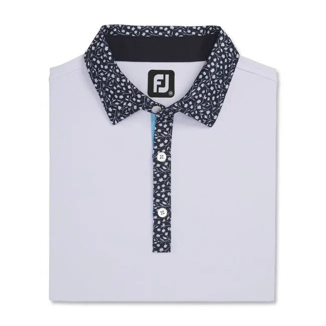 FootJoy Men's Pique Tulip Trim Stretch Lisle Collar