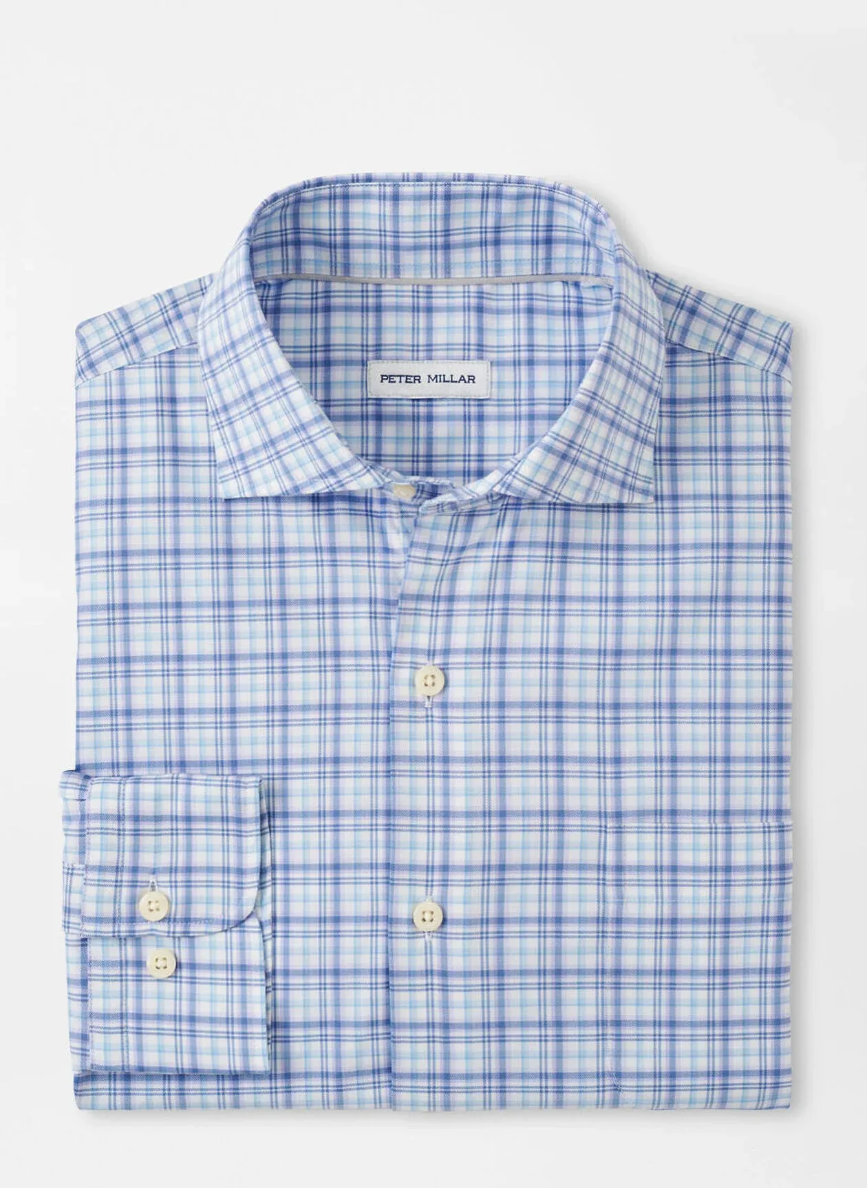 GARROW CROWN LITE COTTON STRETCH SHIRT - BLUE FREESIA