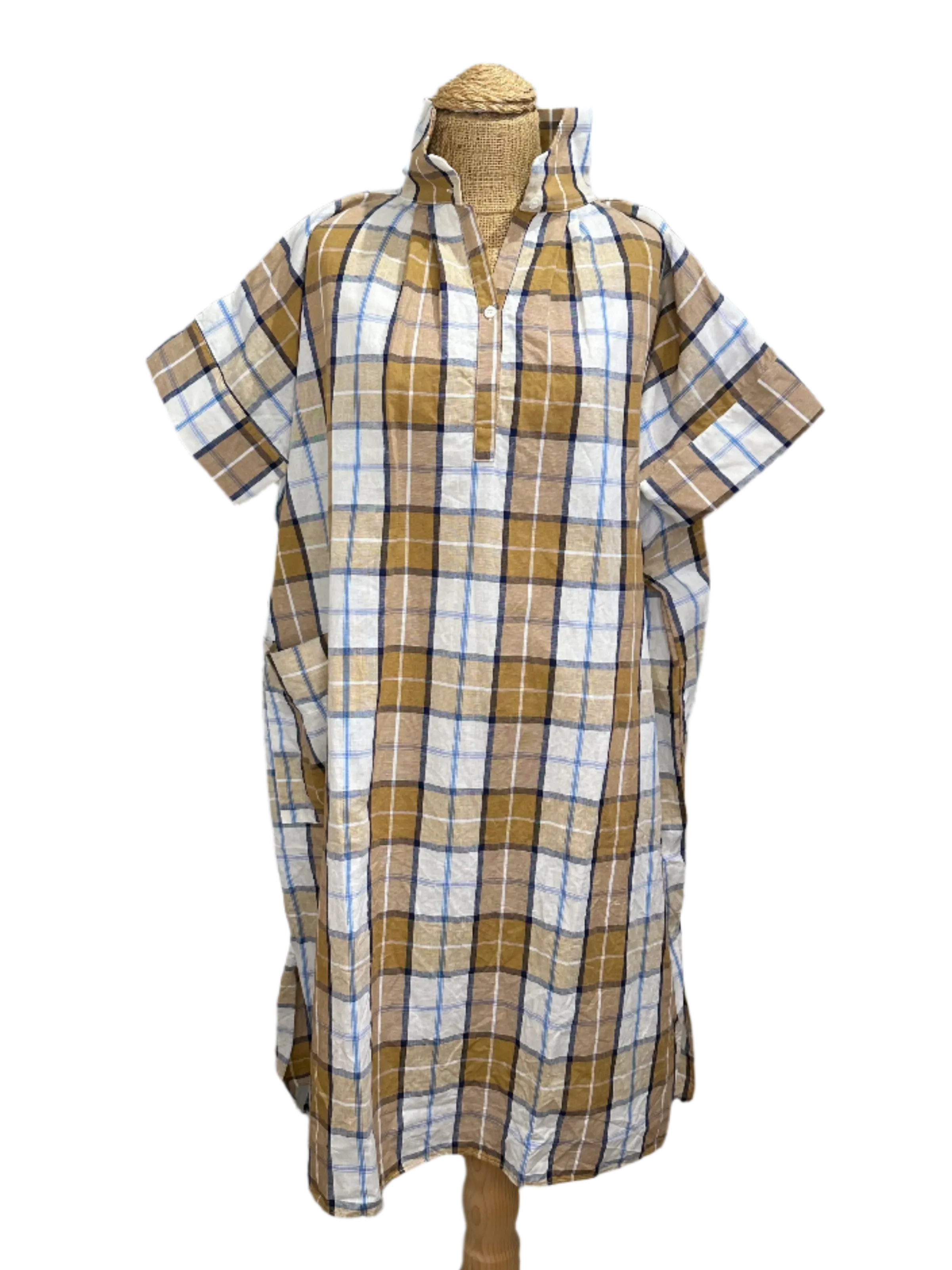 GD - Check Dress | Beige