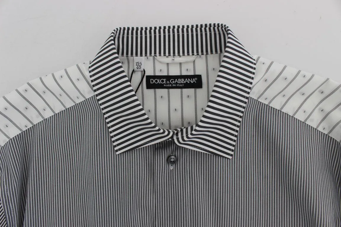 Gray cotton stretch shirt
