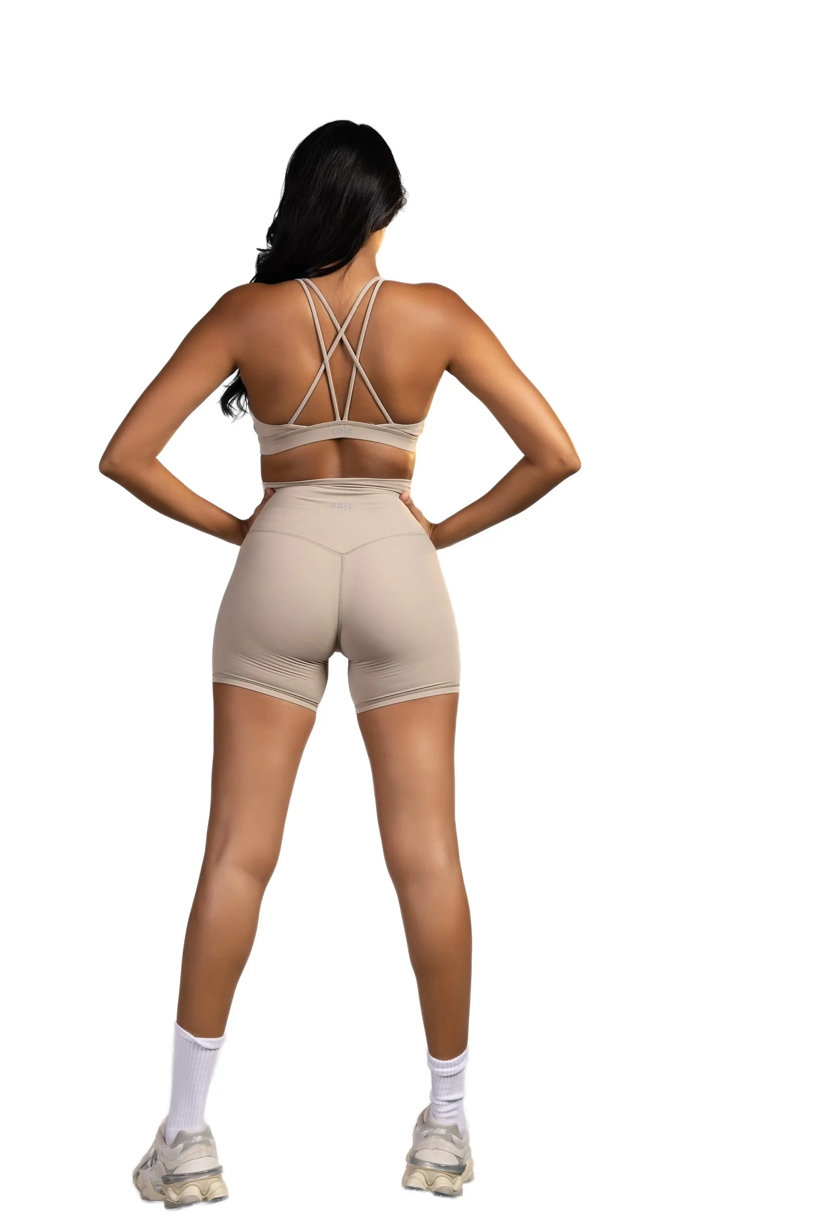 Haven High Waisted Short Legging Beige