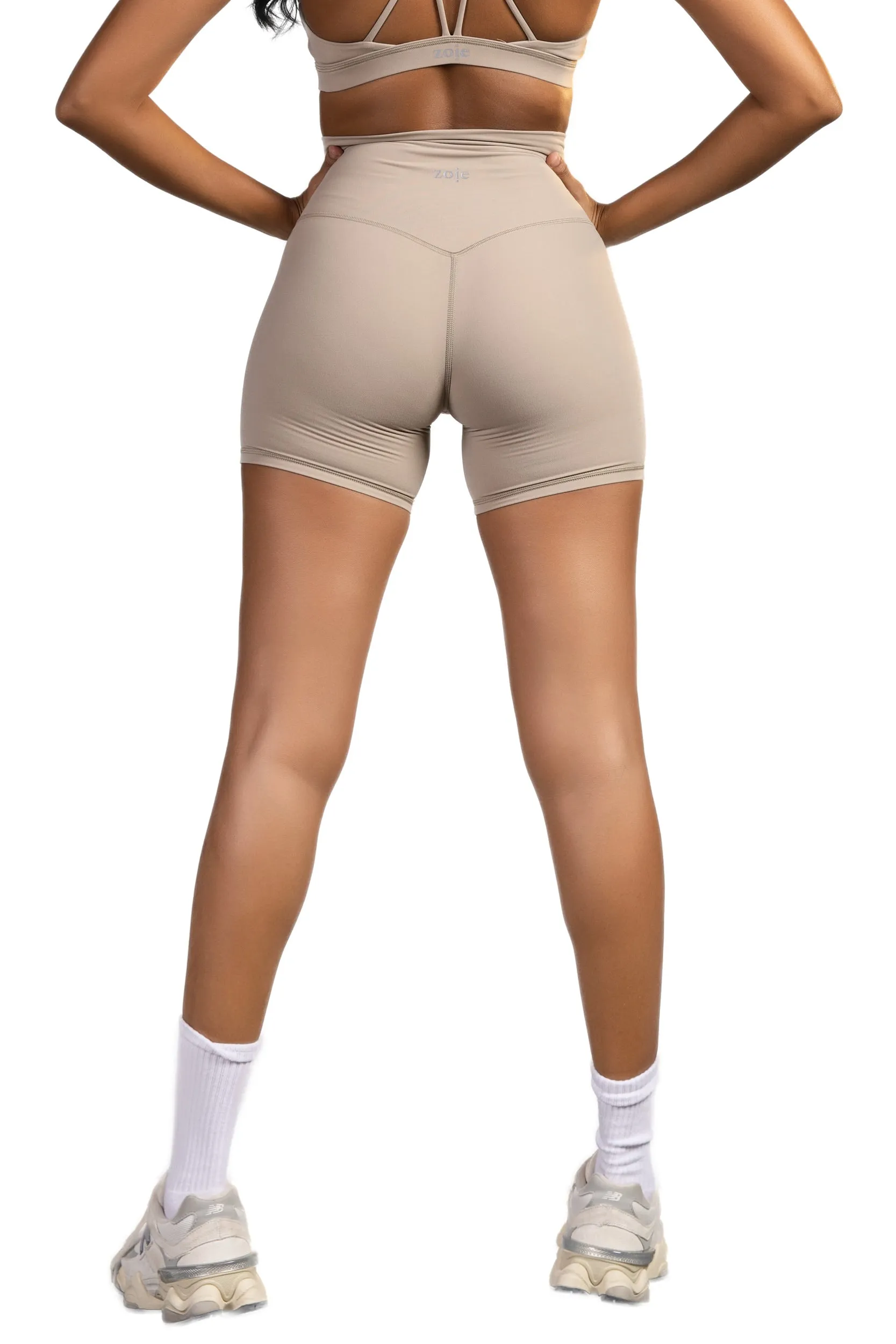 Haven High Waisted Short Legging Beige