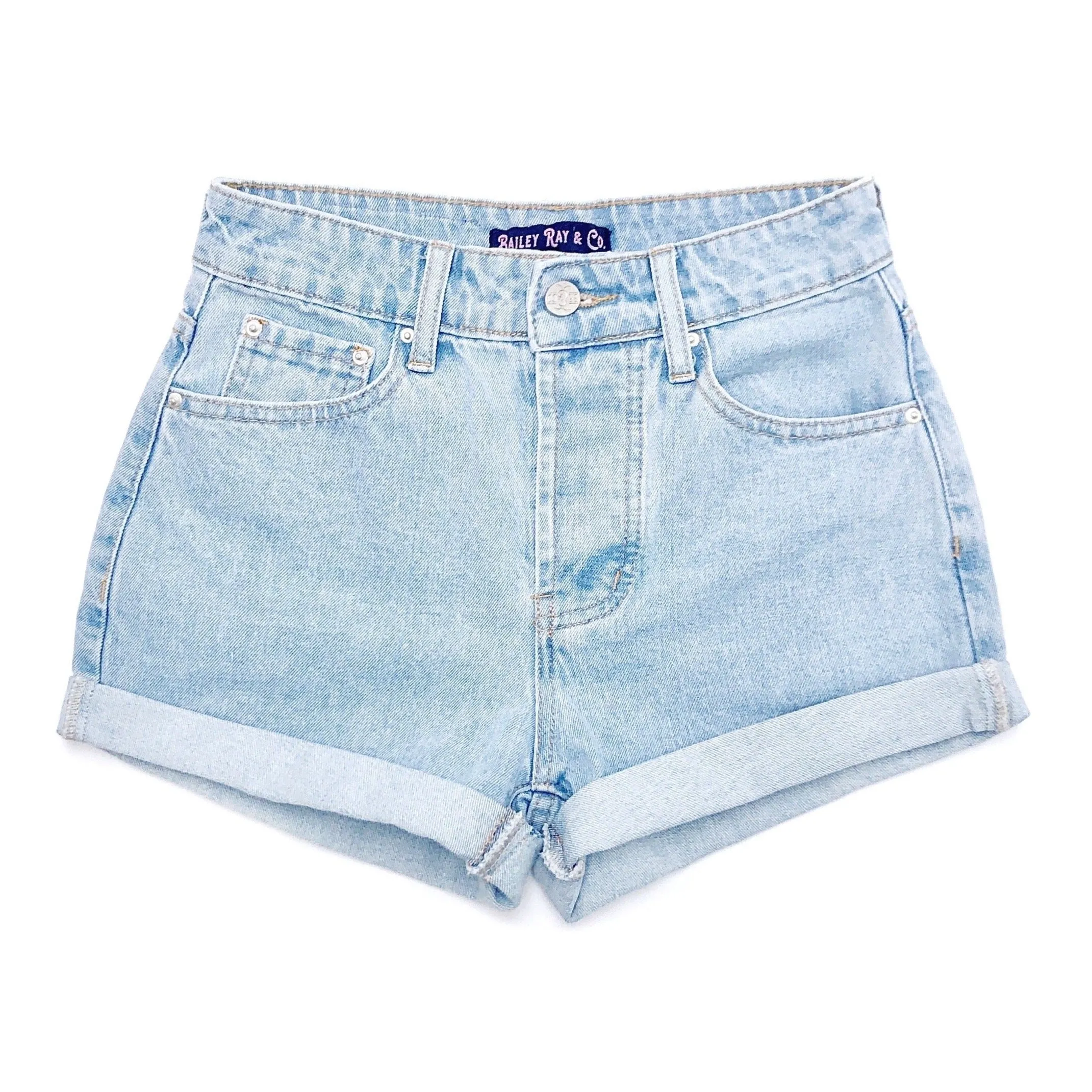 High Waisted Denim Shorts  - The Becca