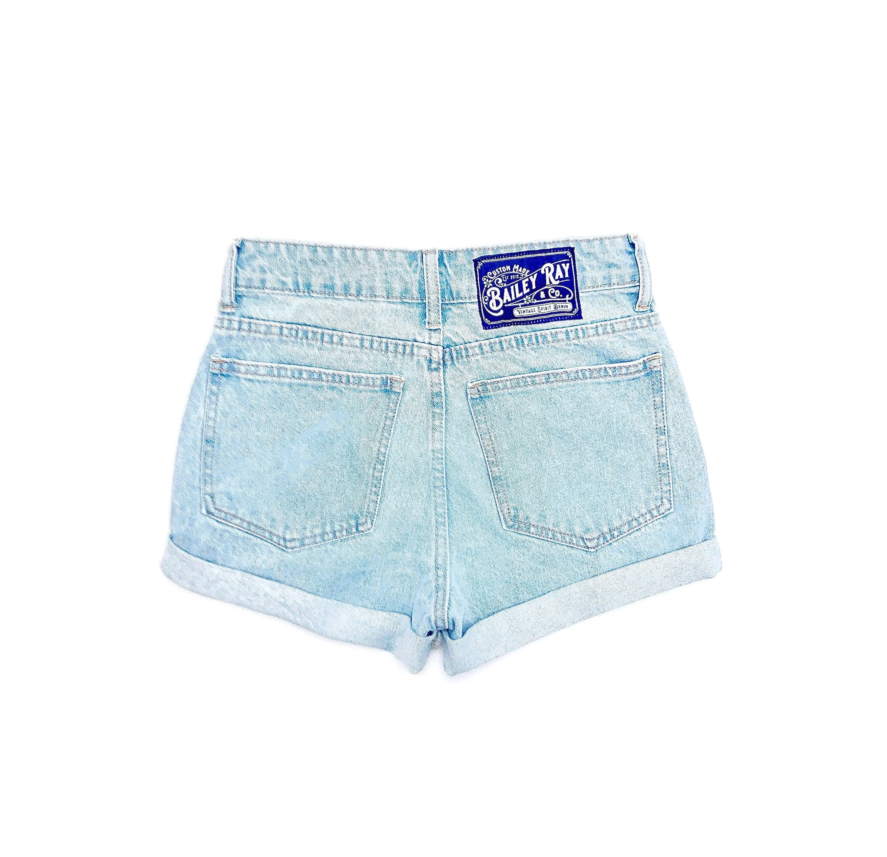 High Waisted Denim Shorts  - The Becca