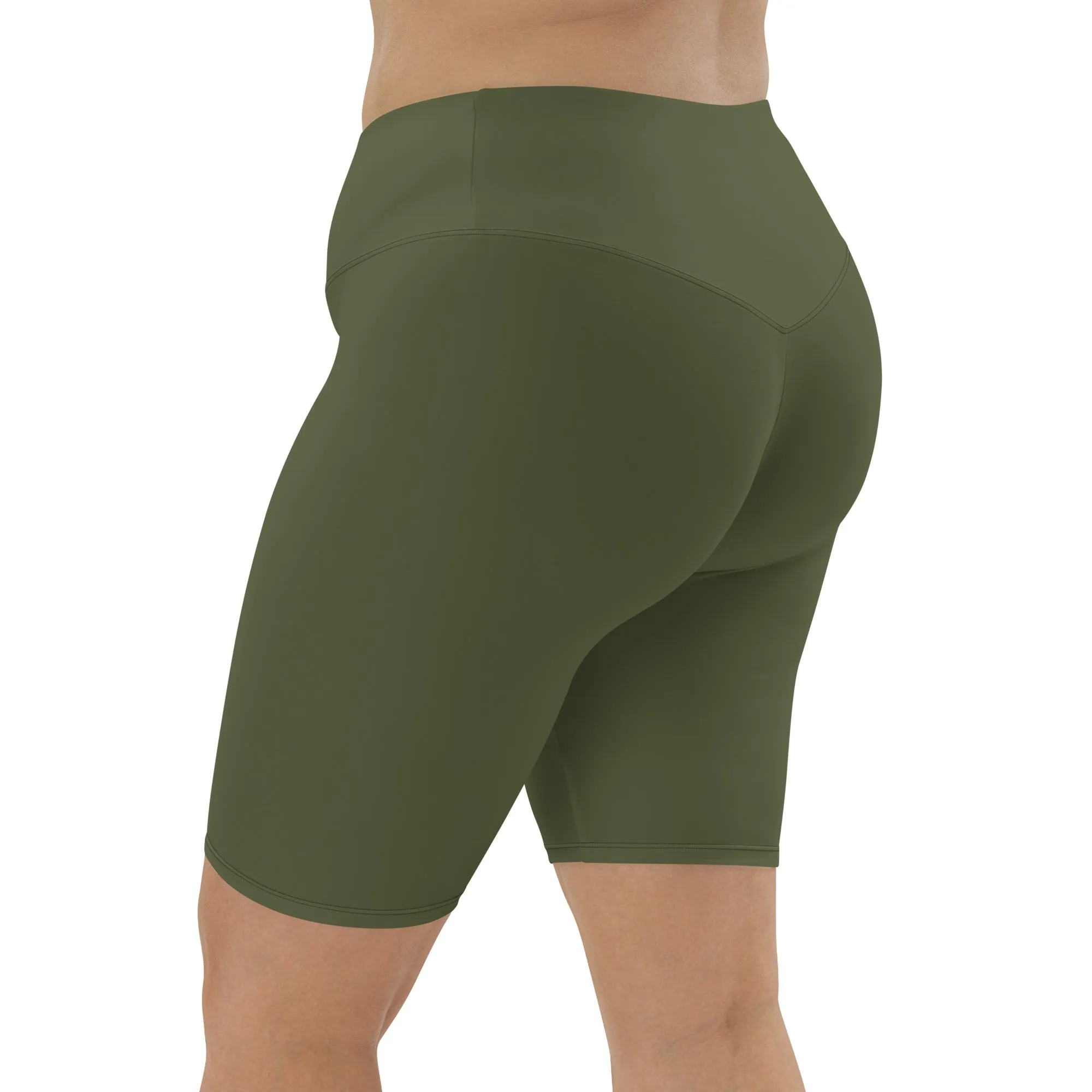 High-waisted Saratoga Biker Shorts-Logo