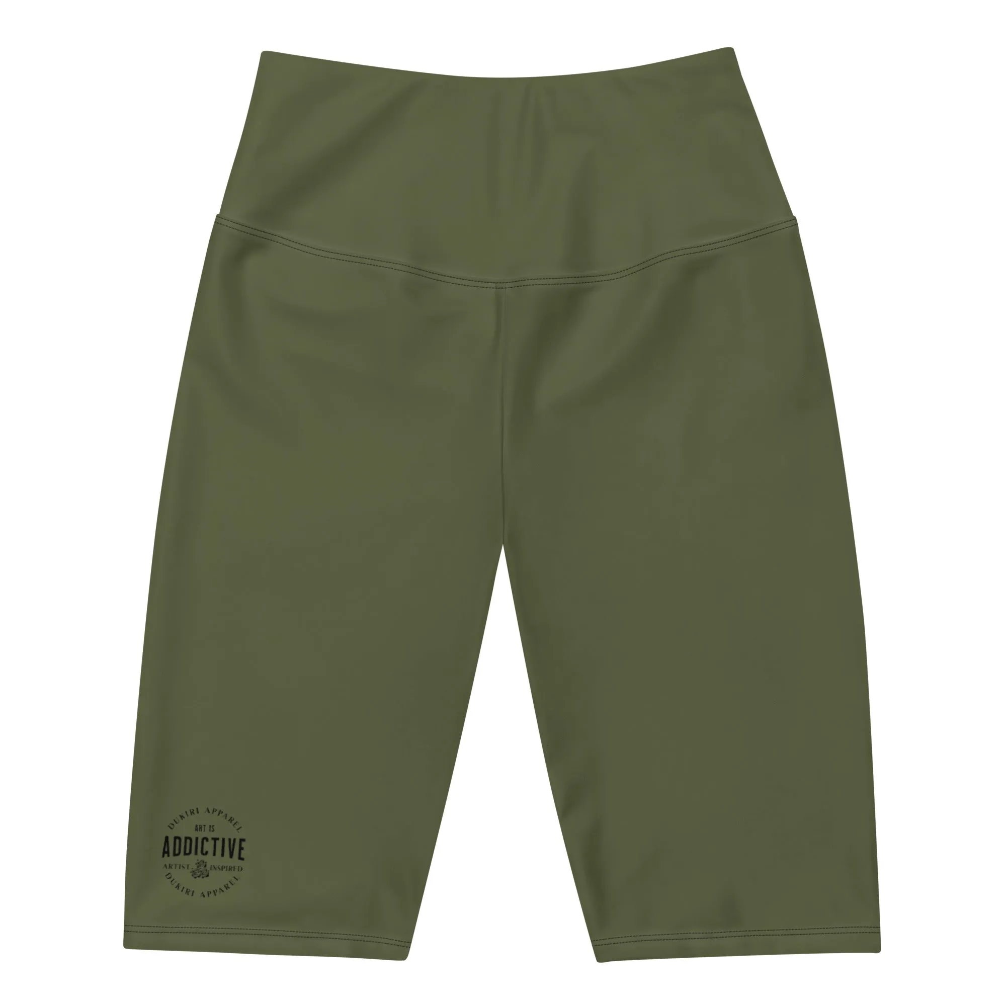 High-waisted Saratoga Biker Shorts-Logo