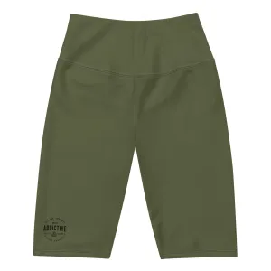 High-waisted Saratoga Biker Shorts-Logo