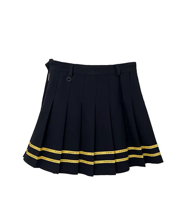 KANDINI Essential Pleats Skirt - Black