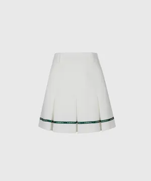 KANDINI Pocket Pleats Skirt - Ivory