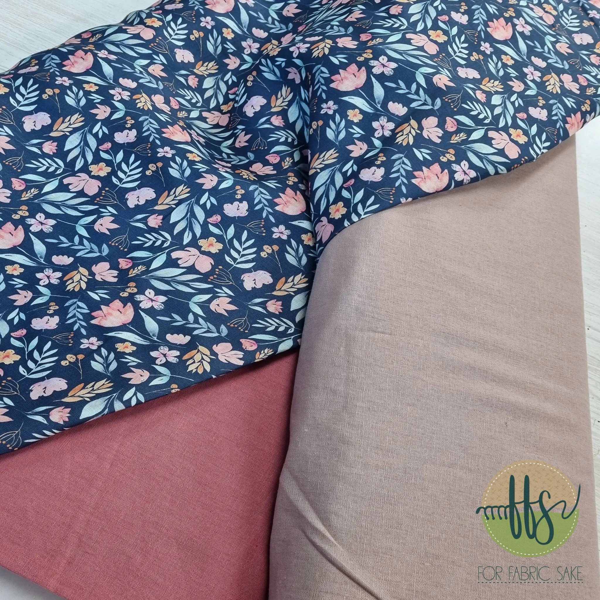 Light Dusty Rose- Cotton/Linen Mix