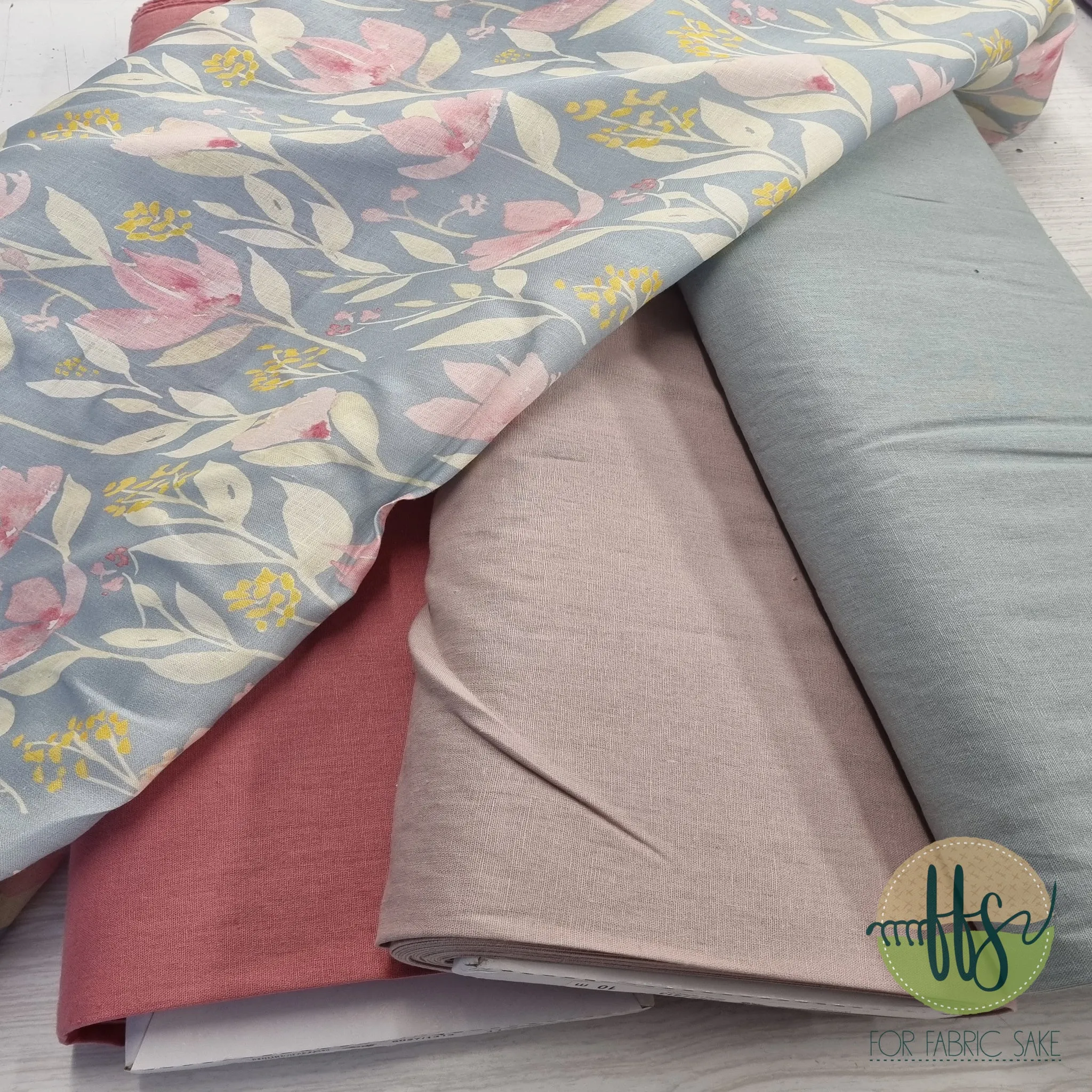 Light Dusty Rose- Cotton/Linen Mix