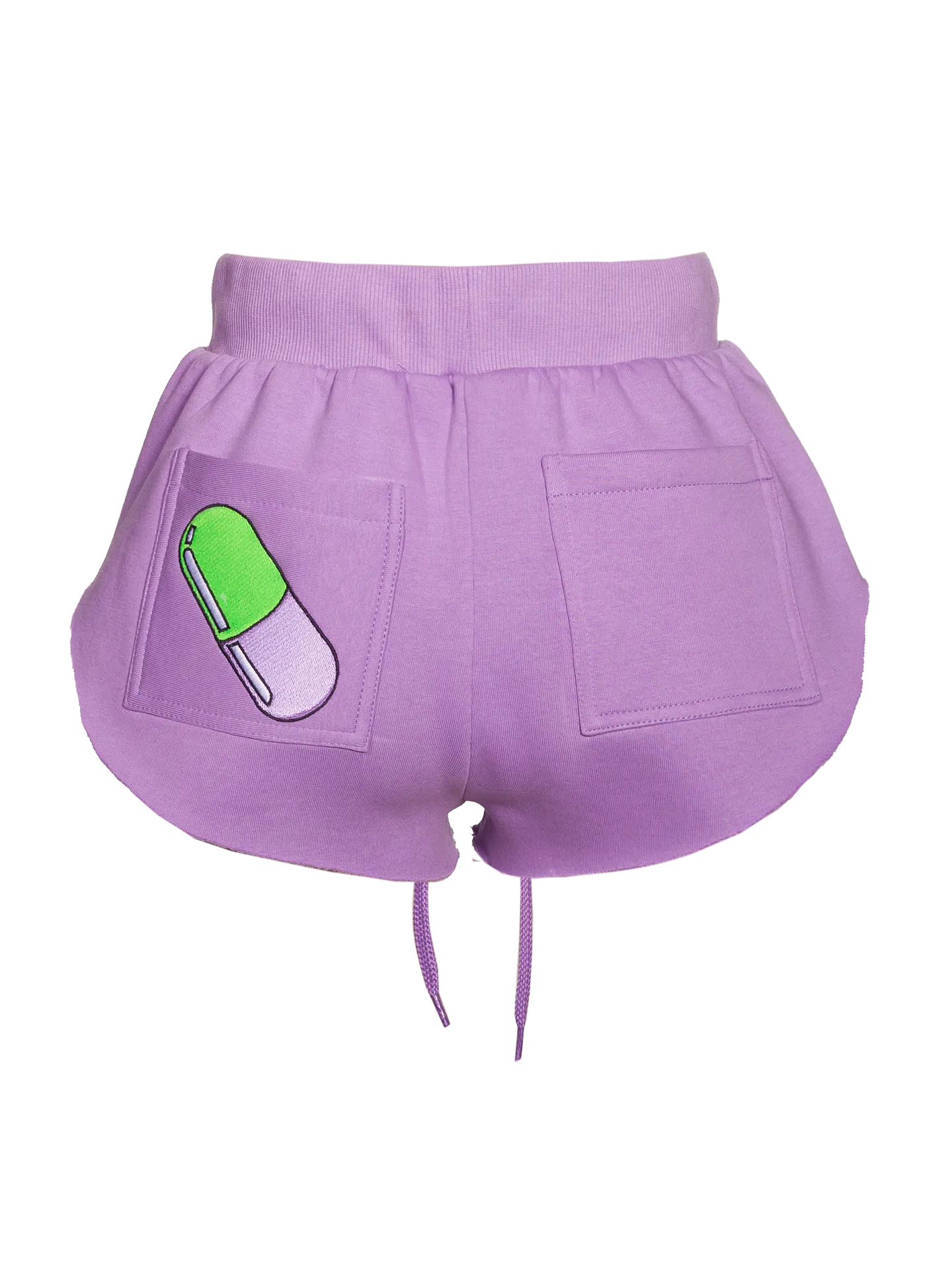 Lilac Embroidered Shorts