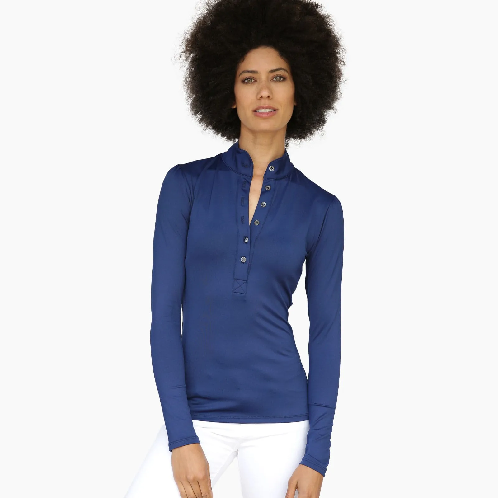 Long Sleeve Jessica Shirt - Navy