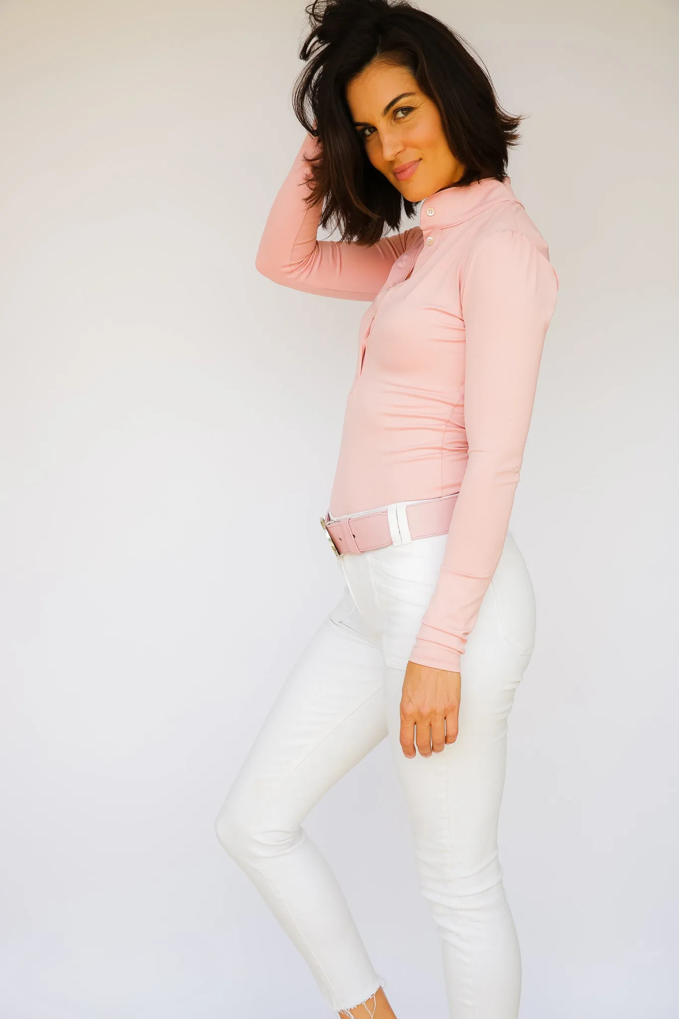 Long Sleeve Jessica Shirt - Soft Rose
