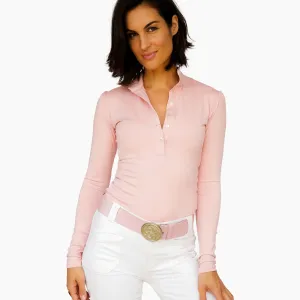 Long Sleeve Jessica Shirt - Soft Rose