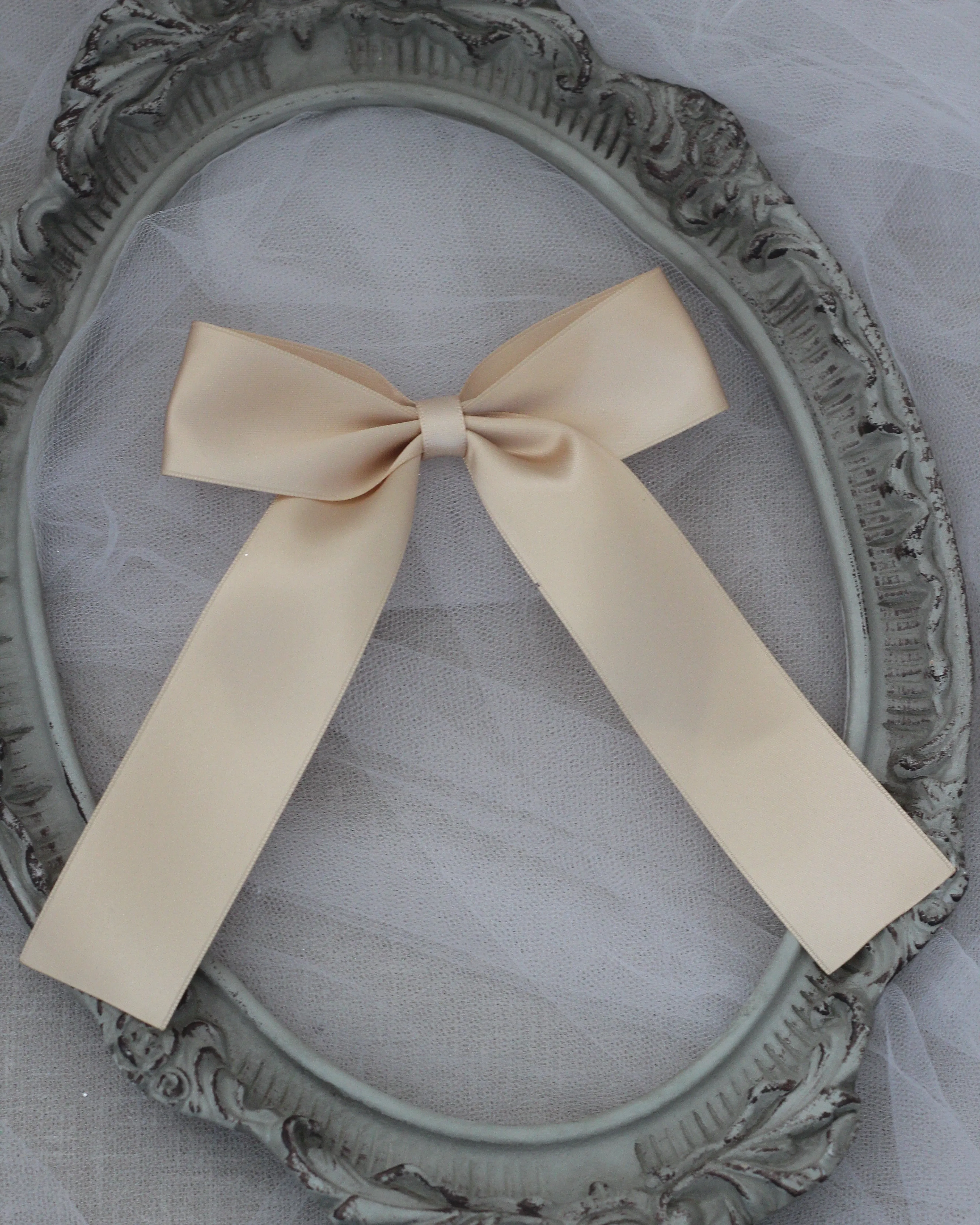 Long Tail Satin Hair Bows