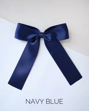 Long Tail Satin Hair Bows