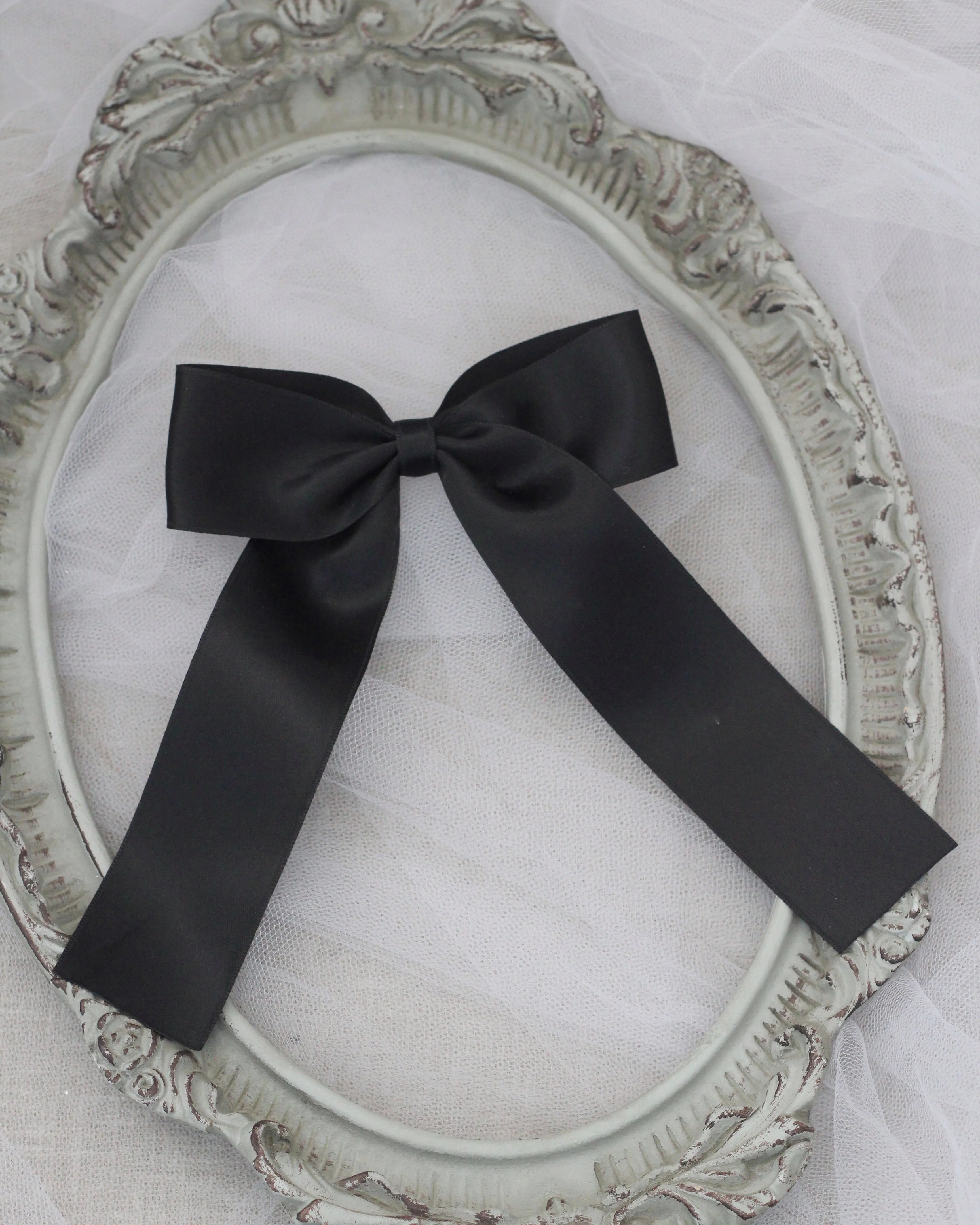 Long Tail Satin Hair Bows